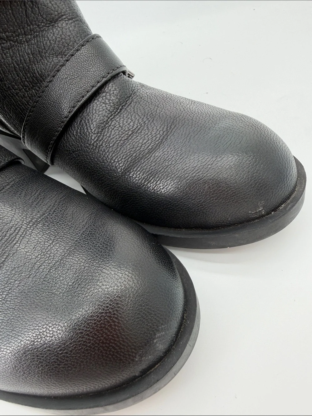Cole Haan Fabrizia X Nike Buckle Moto Pull On Ankle Boots Women's Size 9.5B